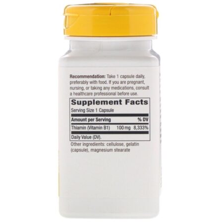 Nature's Way, Vitamin B-1, 100 mg, 100 Capsules - Imagem 2