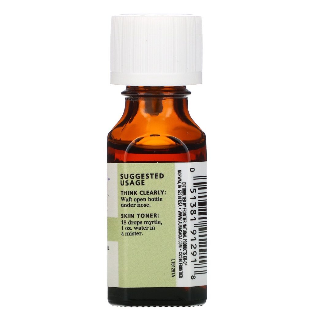 Aura Cacia, Óleo Essencial 100% Puro, Murta, 15 ml (0,5 fl oz) - Imagem 2