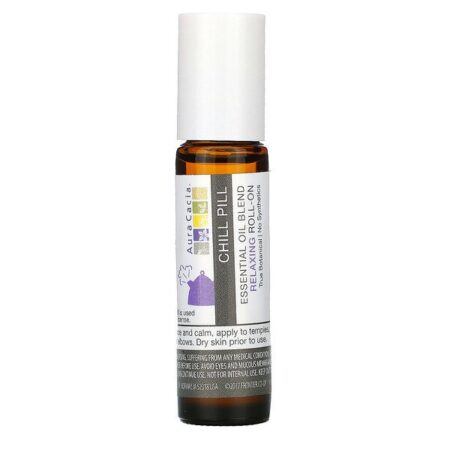 Aura Cacia, Mistura Essencial de Óleo, Roll-On Relaxante, Pílula de Relaxamento, 0,31 fl. oz. (9,2 ml)