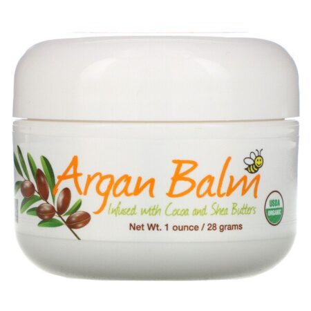 Sierra Bees, Bálsamo de Argan com Cacau e Manteiga de Karité, 1 oz (28 g)