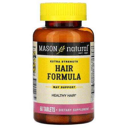 Mason Natural, Fórmula para Cabelo Extraforte, 60 Comprimidos