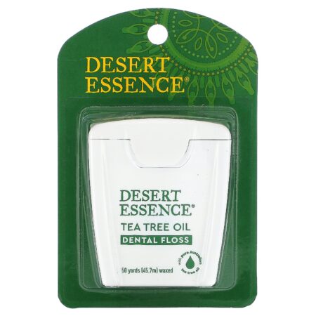 Desert Essence, Fio Dental de Óleo da Árvore do Chá, Encerado, 45,7 m (50 Jardas) - Image 2