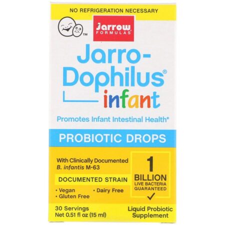 Jarrow Formulas, Jarro-Dophilus Infant, Gotas Probióticas, 0,51 fl oz. (15 ml)