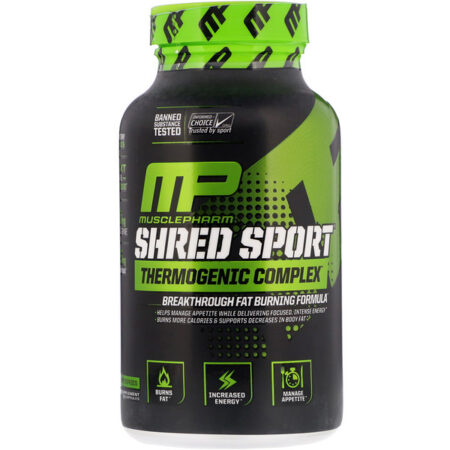 MusclePharm, Shred Sport, Complexo Termogênico, 60 Cápsulas