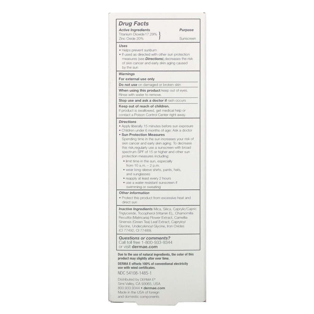 Derma E, Essentials, Pó Mineral com Proteção Solar, FPS 30, 4,0 g (0,14 oz) - Imagem 3