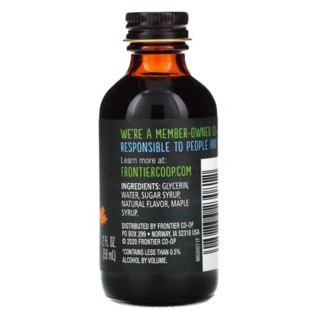 Frontier Natural Products, Maple Flavor, Non-Alcoholic, 2 fl oz (59 ml) - Imagem 2