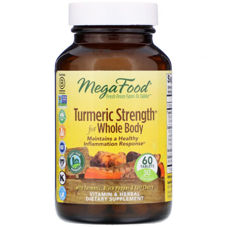 MegaFood, Turmeric Strength Whole Body, 60 Comprimidos