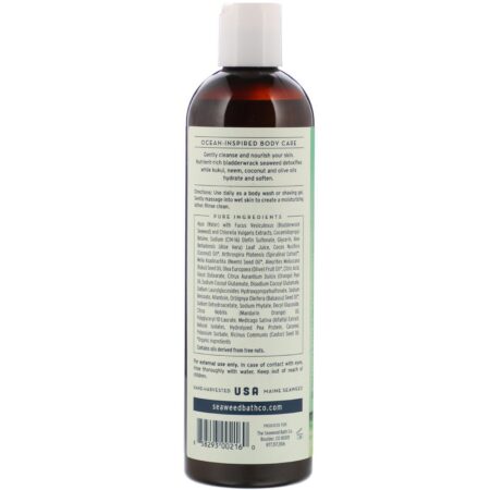 The Seaweed Bath Co., Sabonete Líquido Corporal de Limpeza Hidratante, Baunilha Cítrica, 354 ml (12 fl oz) - Image 2