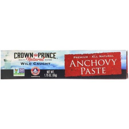 Crown Prince Natural, Pasta de Anchovas, 1,75 oz (50 g)