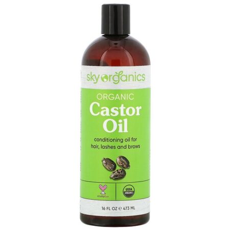 Sky Organics, Óleo de Rícino Orgânico, 473 ml (16 fl oz)