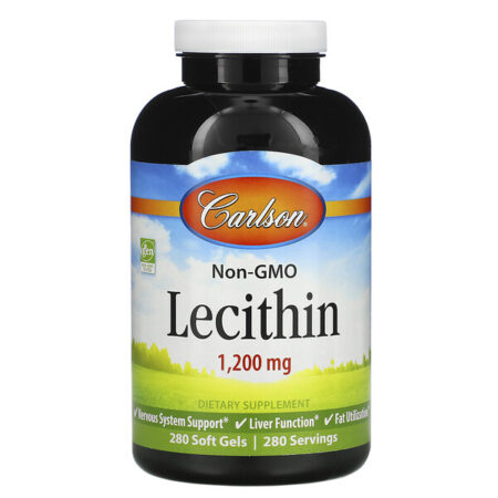 Carlson Labs, Lecitina, 1.200 mg, 280 Cápsulas Softgel