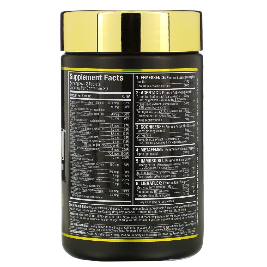 ALLMAX Nutrition, Vitaform, Multivitamínico Premium para Mulheres, 60 Comprimidos - Imagem 2