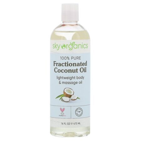 Sky Organics, Fractionated Coconut Oil, 100% Pure and Natural, 16 fl oz (473 ml)