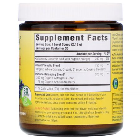 MegaFood, Daily C-Protect, Nutrient Booster Powder, Unsweetened, 2.25 oz (63.9 g) - Image 2