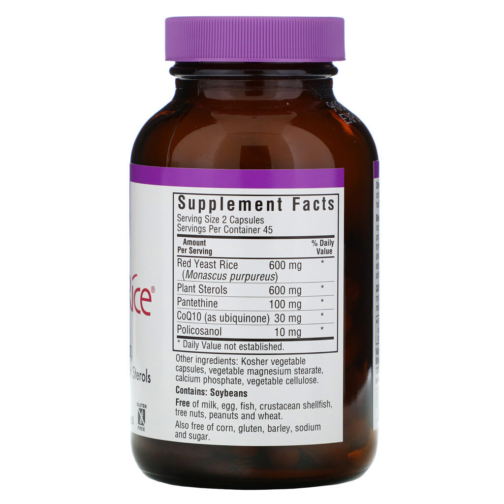 Bluebonnet Nutrition, CholesteRice, 90 Vegetable Capsules - Imagem 2