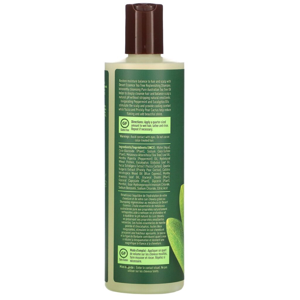 Desert Essence, Shampoo Reabastecedor Tea Tree, 382 ml (12,9 fl oz) - Imagem 2