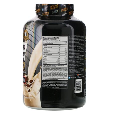 Muscletech, Nitro Tech, 100% Whey Gold, Biscoitos e Creme, 2,51 kg (5,53 lb) - Image 2