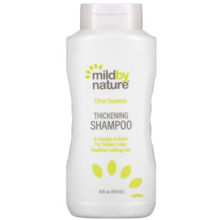 Mild By Nature, Shampoo Espessante com Complexo B + Biotina da Madre Labs, Sem Sulfatos, Toque Cítrico, 473 ml (16 fl oz)