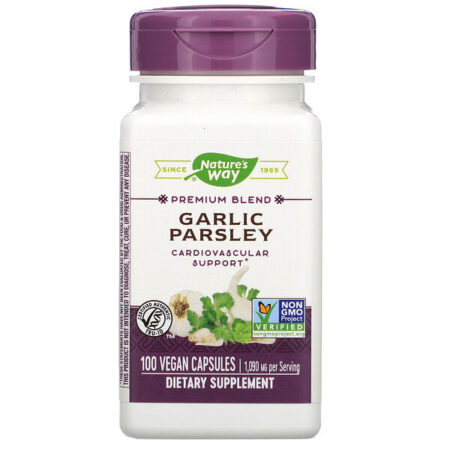 Nature's Way, Premium Blend, Garlic Parsley, 1,090 mg, 100 Vegan Capsules