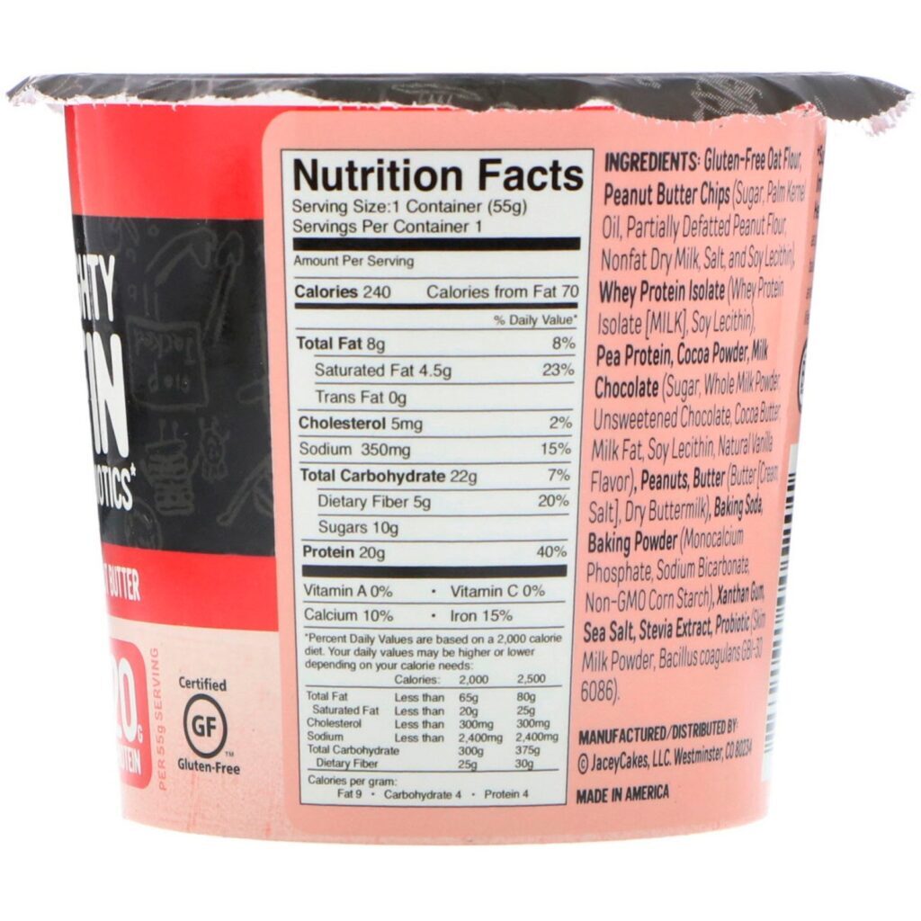 FlapJacked, Poderoso Muffin com probióticos, Chocolate com manteiga de amendoim, 1.9 oz (55 g) - Imagem 2