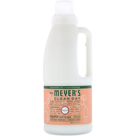 Mrs. Meyers Clean Day, Amaciante de roupas, perfume de gerânio, 946 ml