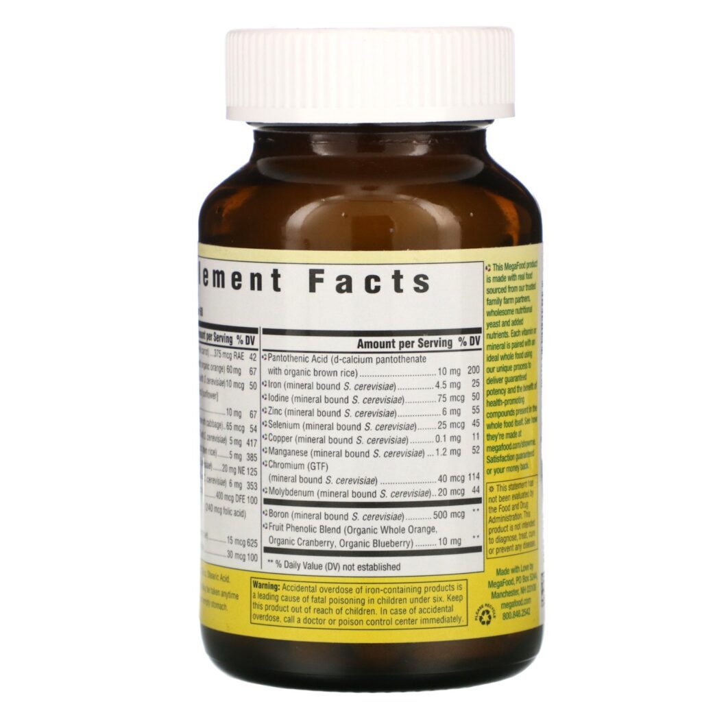 MegaFood, One Daily, 60 Comprimidos - Imagem 3