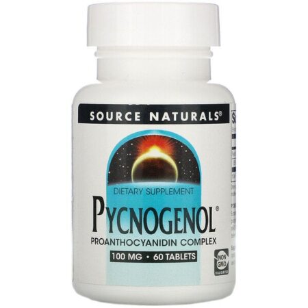 Source Naturals, Pycnogenol, 100 mg, 60 tabletes