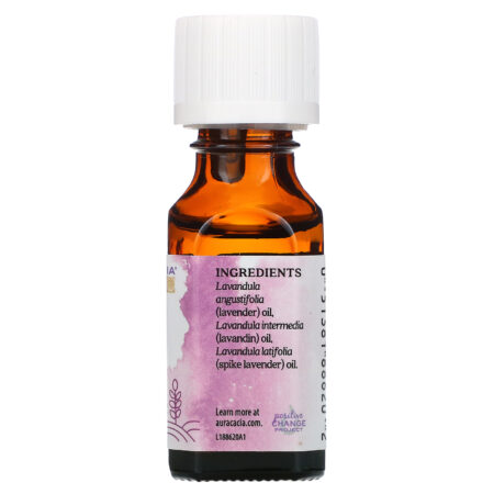 Aura Cacia, Mistura Pura de Óleos Essenciais, Colheita de Lavanda, 15 ml (0,5 fl oz) - Image 2