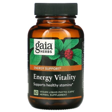 Gaia Herbs, Energy Vitality, 60 Liquid Phyto-Caps Veganas - Image 3