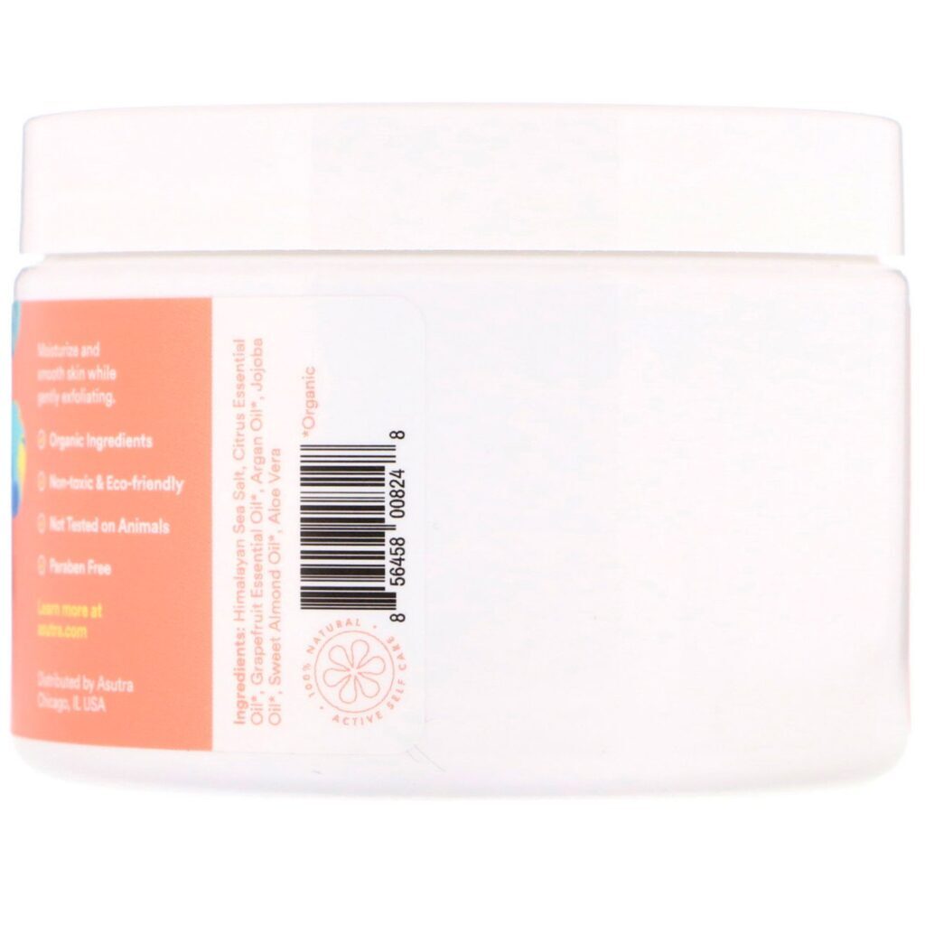 Asutra, Scrub The Day Away, esfoliante corporal, esfoliante com vitamina C, 350 g - Imagem 2