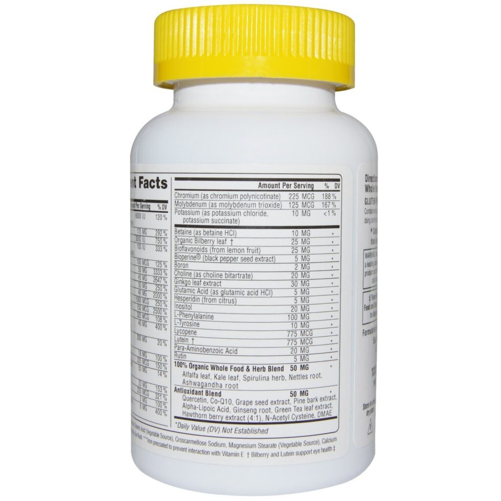 Super Nutrition, SimplyOne, Multivitamínico de Poder Triplo para Homens com 50 ou Mais, 90 Comprimidos - Imagem 3