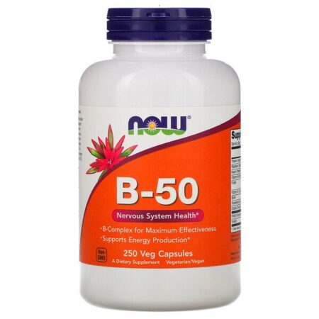 Now Foods, B-50, 250 Cápsulas Vegetais