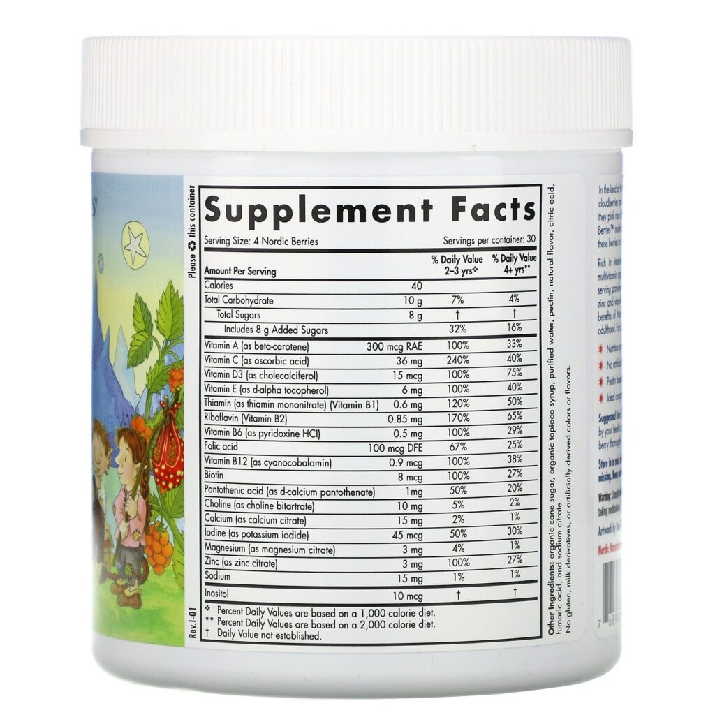 Nordic Naturals, Frutas Silvestres Nórdicas, Gomas Multivitamínicas, Sabor Original, 120 Gomas de Frutas - Imagem 2