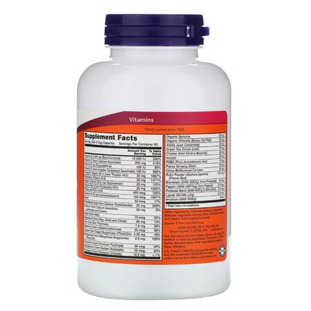 Now Foods, Multivitamínico EcoGreen, Sem Ferro, 180 Cápsulas Vegetais - Image 2