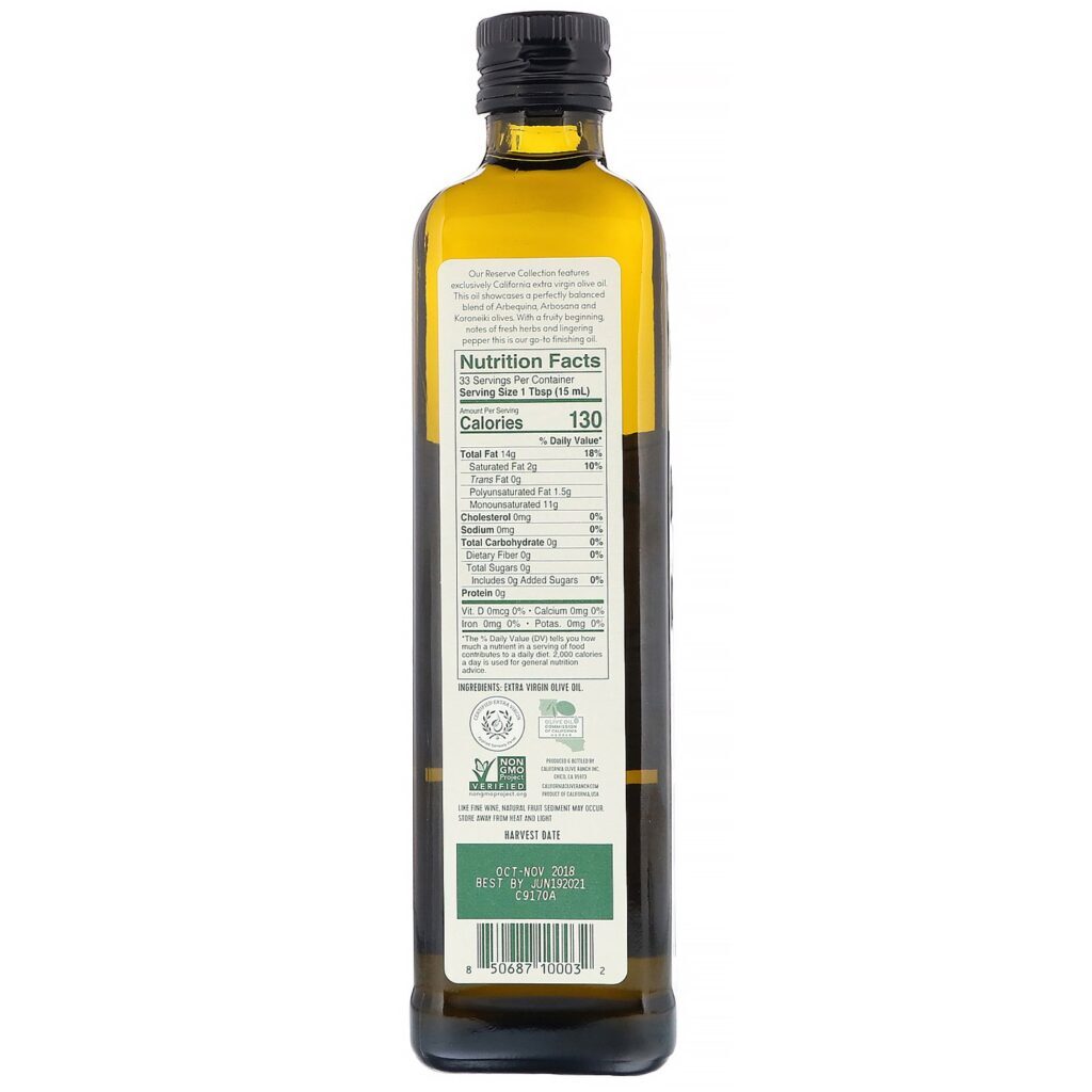 California Olive Ranch, Azeite de Oliva Extravirgem, Miller's Blend, 16,9 fl oz (500 ml) - Imagem 2