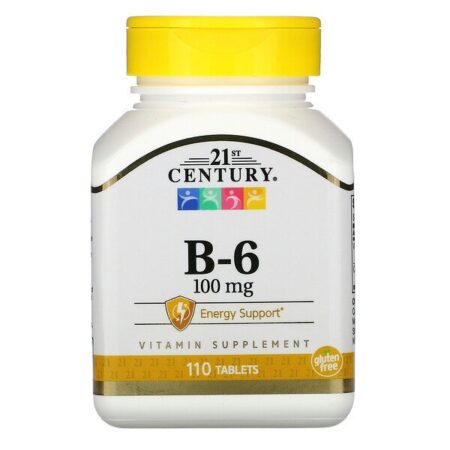 21st Century, Vitamina B-6, 100 mg, 110 comprimidos