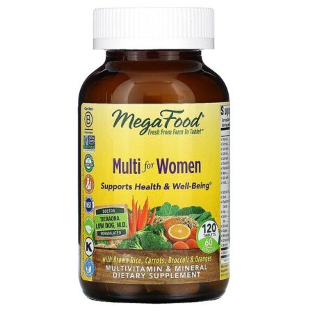 MegaFood, Multivitamínicos para Mulheres, 120 Comprimidos