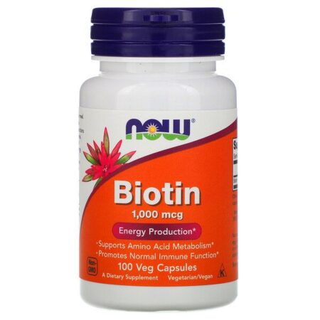 Now Foods, Biotina, 1000 mcg, 100 Cápsulas