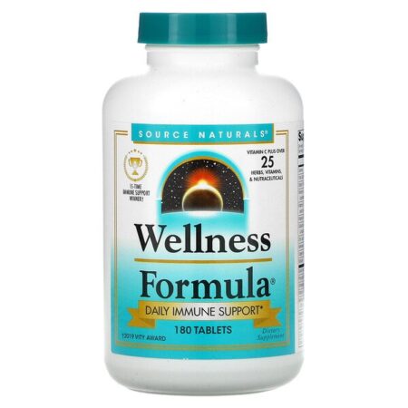 Source Naturals, Wellness Formula, Daily Immune Support, 180 Tablets