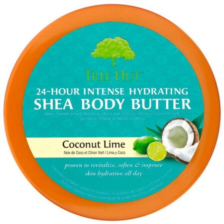 Tree Hut, Manteiga de Karité Hidratante Corporal Intensa 24h, Lima e Coco, 7 oz (198 g)