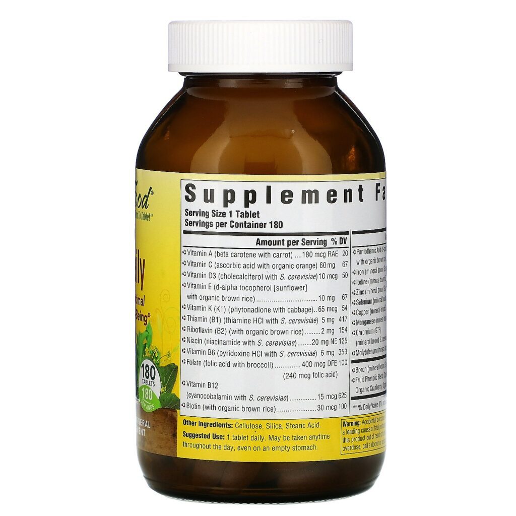 MegaFood, Um por dia, 180 Comprimidos - Imagem 2