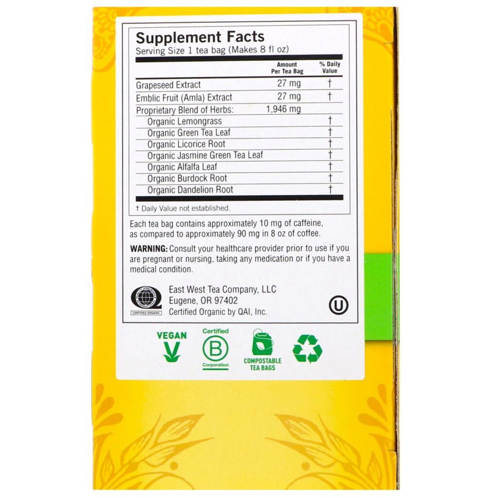 Yogi Tea, Chá Verse Superantioxidante, 16 Saquinhos de Chá, 1,12 oz. (32 g) - Imagem 2