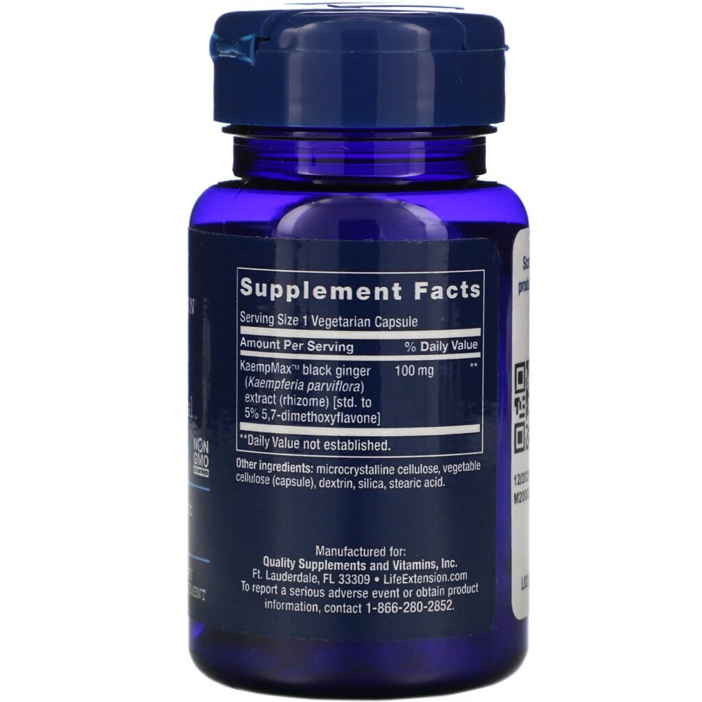 Life Extension, Male Vascular Sexual Support, 30 Vegetarian Capsules - Imagem 2