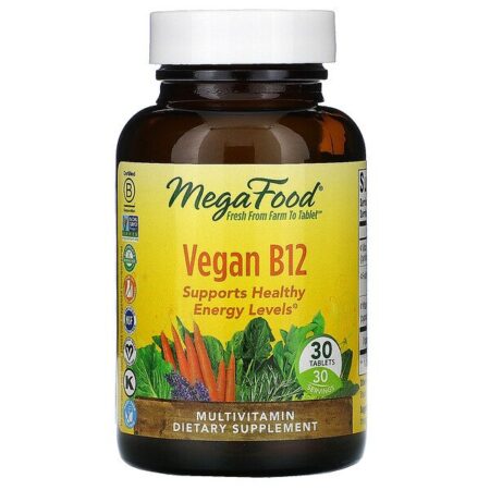 MegaFood, B12 Vegana, 30 Comprimidos