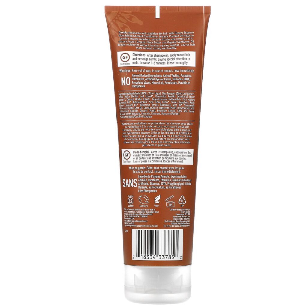 Desert Essence, Condicionador, Coco, 237 ml (8 fl oz) - Imagem 2