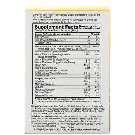 Ener-C, Vitamin C, Multivitamin Drink Mix, Peach Mango, 30 Packets, 10.2 oz (289.2 g) - Image 2