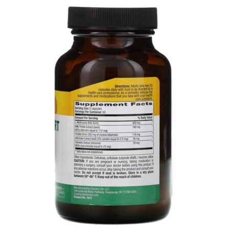 Country Life, Liver Support Factors, 100 Vegan Capsules - Imagem 2
