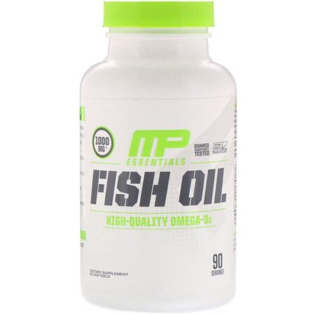 MusclePharm, Essentials, Óleo de Peixe, 90 Cápsulas Softgel