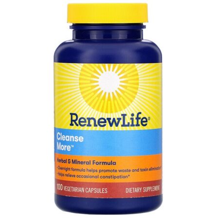 Renew Life, CleanseMore, 100 Cápsulas Vegetais