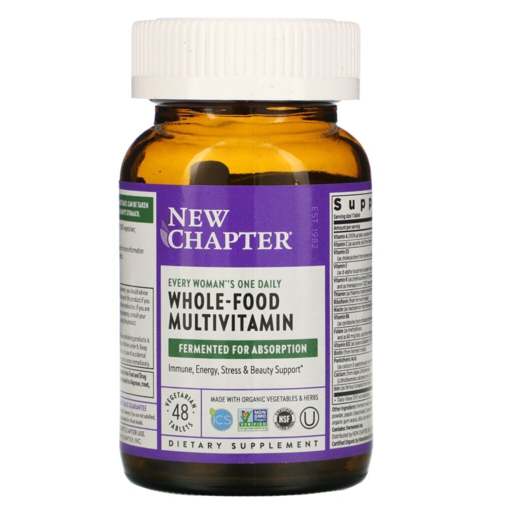 New Chapter, Multivitamínico Diário Every Woman, 48 Comprimidos Vegetais - Imagem 4